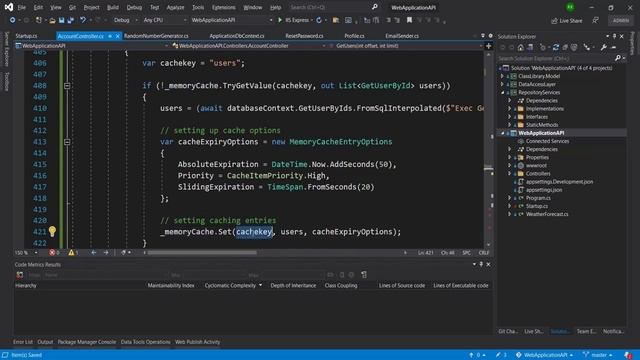 Chapter 22 - Response Caching in ASP.Net Core Web API | In-Memory Cache смотреть онлайн