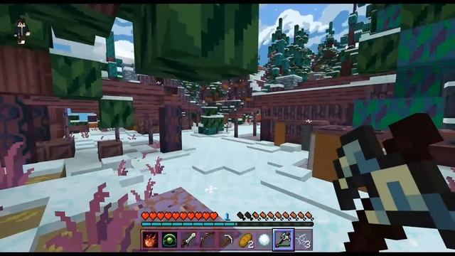 Exploring the Village! | Episode 1 | Minecraft Winter Dragon Map смотреть онлайн