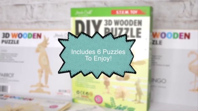 Hands Craft DIY 3D Wooden Puzzle 6 Farm Animal Bundle Pack