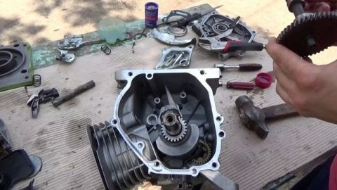 Ремонт двигателя мотоблока Кентавр 7 л.с. Сборка бензинового двигателя 170F. Регулятор оборотов