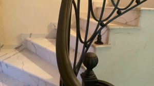 Кованые перила с овалами