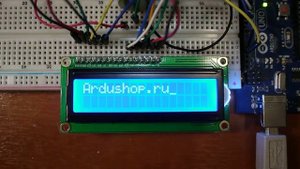 Arduino+LCD экран. Демонстрация примера "Cursor" стандартной библиотеки