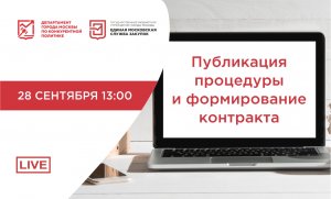 28.09.22 Публикация процедуры и формирование контракта