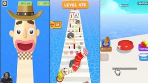 SANDWICH RUNNER vs NOODLE RUN vs PANCAKE RUN - Triple Food Gameplay 2023