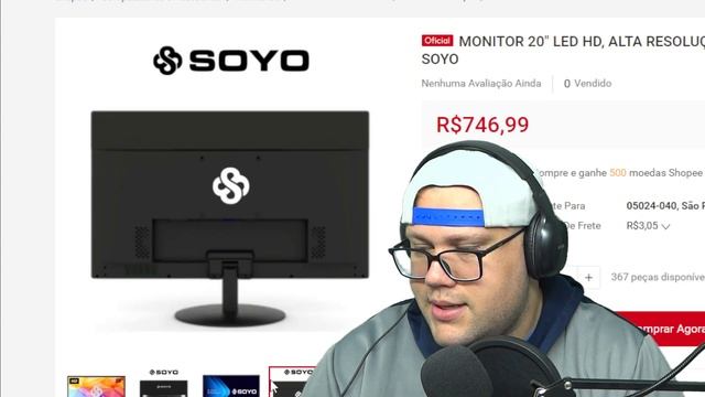 MONITOR 20 LED HD, ALTA RESOLUÇÃO, VGA + HDMI + VESA SOYO смотреть онлайн