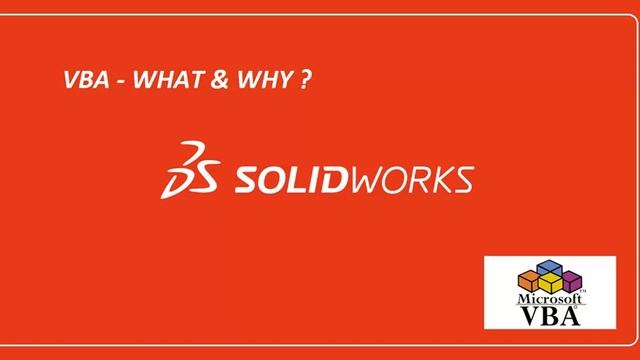 SOLIDWORKS  - VBA API - TUTORIAL 00