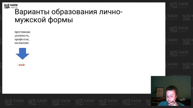 Образование лично-мужских форм существительных и прилагательных в польском языке