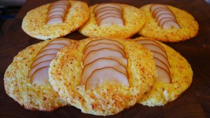 Творожные ватрушки с грушей БЕЗ МУКИ Вкусное ТВОРОЖНОЕ ТЕСТО рецепт