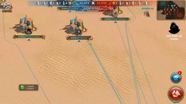 [OMBx]VS[T0Ri] / (Obroh Markoto)VS(FJY-Jr) / Rise Of Kingdoms Osiris Ark