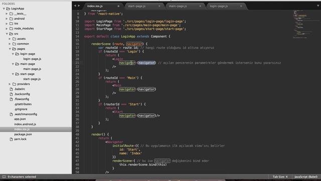 React Native Login Uygulaması #2 - Navigator ile Yolların Belirlenmesi смотреть онлайн