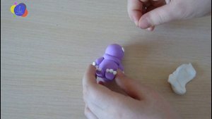 Как слепить Лунтика из воздушного пластилина