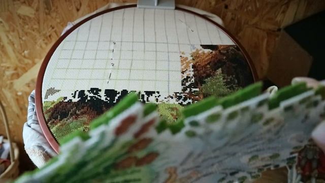 ВЫШИВКА БОЛЬШИХ КАРТИН И НЕ ТОЛЬКО/ВПЕРВЫЕ ВЫШИВАЮ НА ДЕРЕВЕ/АННА АНАНЧИК