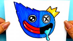 Как нарисовать Хагги Вагги с Голубым из Радужных Друзей Рисунки Юльки Поппи Плейтайм и Роблокс.mp4