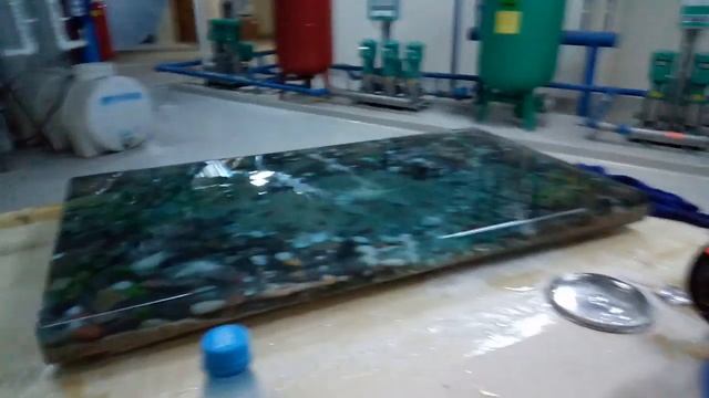 Epoxy table,ocean theme.Стол из эпоксидной смолы,композиция океан смотреть онлайн
