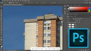 Adobe Photoshop 2020: Distortion of building