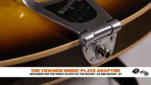 BIGSBY Tuning Stabilized B3 installed with TOWNER VIBRATO GUITAR PARTS on a GIBSON ES-335