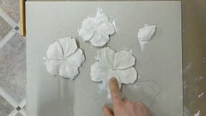 Барельеф "цветки сакуры"