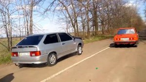 Запорожец ЗАЗ 968М мотор Шеснарь на гонках Драг рейсинг хорошо стреляет