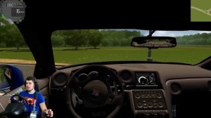 ПРОКАТИЛ БАБУШКУ И ДЕДА НА NISSAN GTR - CITY CAR DRIVING + РУЛЬ