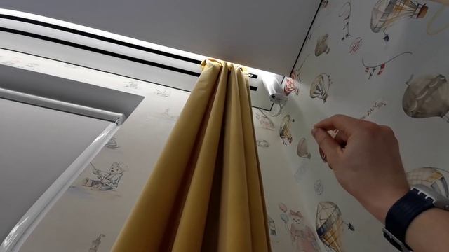 Натяжные потолки с электрокарнизом