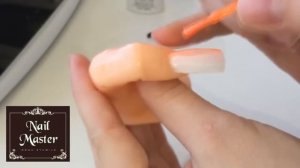 Лёгкий способ как сделать Градиент - Омбре гель лаком - Easy tutorial color gradient ombre nail art