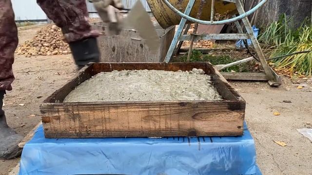 Плиты 50*50 своими руками, формы из поддонов.
