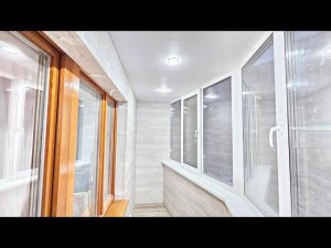 Отделка балкона кварцвинилом (Коломяги, ш. Фермское, д. 32)