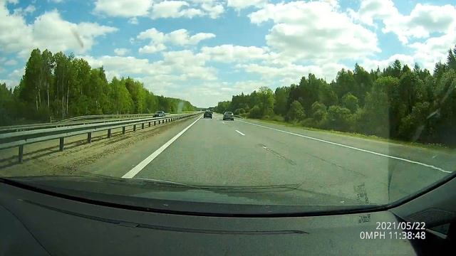 Пробка длиной 55 км от Москвы до Сергиева Посада и трасса М8 в конце мая 2021(ускорено) смотреть онлайн