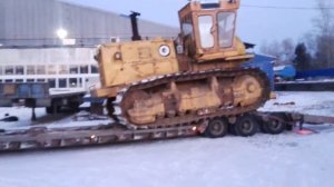 Заезд на трал Komatsu D355C трубоукладчик