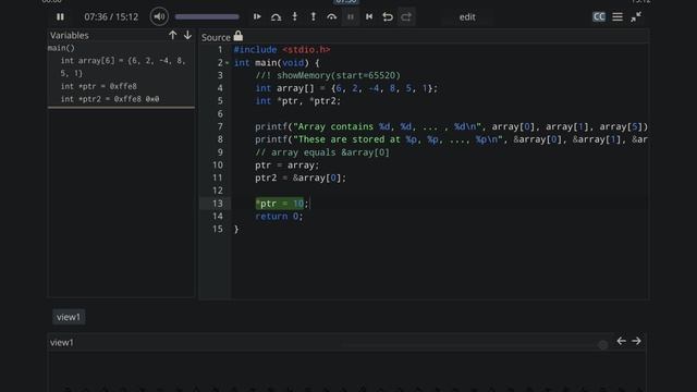 Pointer arithmetic смотреть онлайн