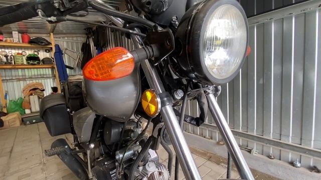 Как поправить руль после падения на бок. Правка траверсы мотоцикла. смотреть онлайн