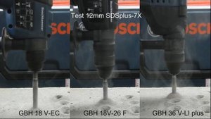 Bosch GBH 18 V-EC,GBH 18 V-26 und 36 V-LI plus Bohrtest