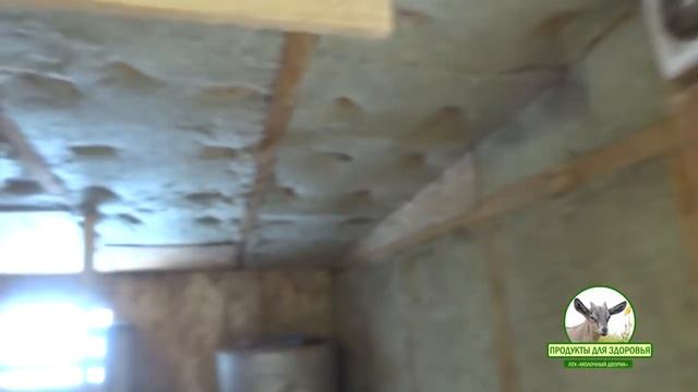 Сарай для коз с кормовым столом. Козовник ч 3