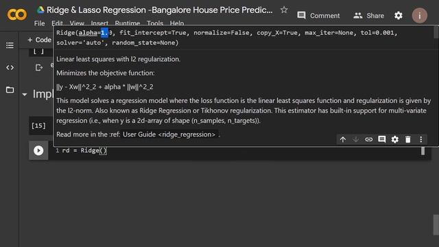 Ridge and  Lasso Regression in Python [Hind] Practical | Data Science | Machine Learning Tutorial