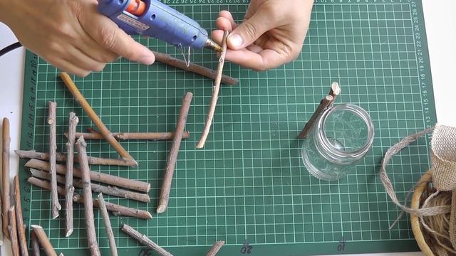 Ваза из веточек в деревенском стиле. Мастер-класс смотреть онлайн