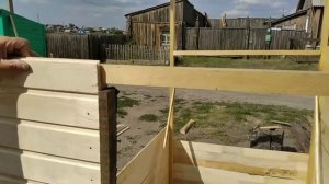 Детский домик своими руками из вагонки.