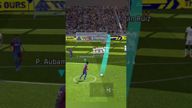 Pierre-Emerick Aubameyang 🥵🔥 Impossible Free Kick Goals #efootball2022 #short #aubameyang