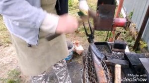Изготовление Якутского ножа , часть первая "ковка"
