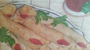 Блины с начинкой из картофеля.