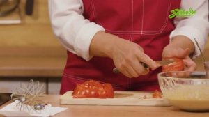 Вкусный вегетарианский обед. Кукурузные лепёшки. Омлет из нутовой муки. Салат из рукколы.