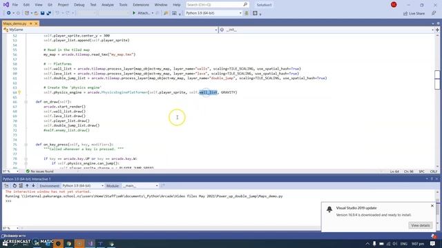 Python Arcade - power up a double jump смотреть онлайн