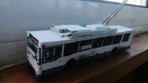 Обзор троллейбуса тролза-5275. 03 из бумаги