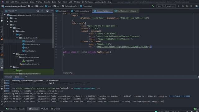 How to add Swagger to Quarkus