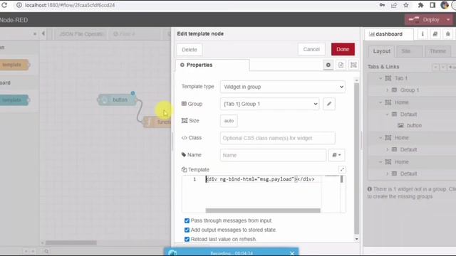 NodeRed | Generate Random Colour Text Ui | Node red Dashboard