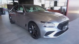 Рассмотрим премиальный седан Genesis G70 (Рестайлинг) в комплектации "Elegance" с пакетом "Спорт"