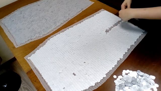 Шью юбку из пайеток. Как работать с крупными пайетками.