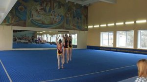 Соревнование в Бресте по акробатике женская тройка мастера спорта