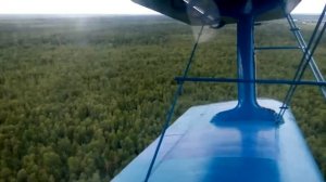 Озеро Большой Уват,полет на самолёте Ан-2, приземление в деревне Осиновская.