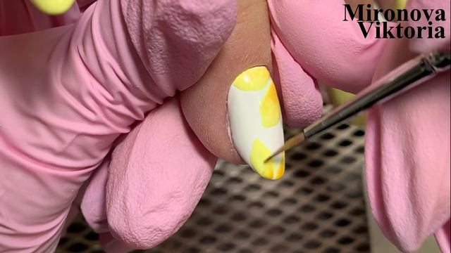 Подсолнух/ Яркие желтые ногти/ Коррекция акрилатиком смотреть онлайн