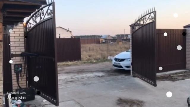 РАСПАШНЫЕ ВОРОТА С АВТОМАТИКОЙ.